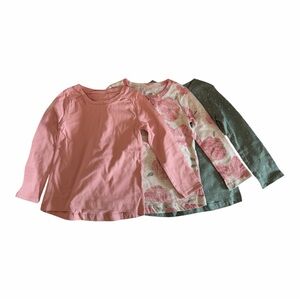 Carter's Long Sleeve Shirt Set - Pink, Floral, Green